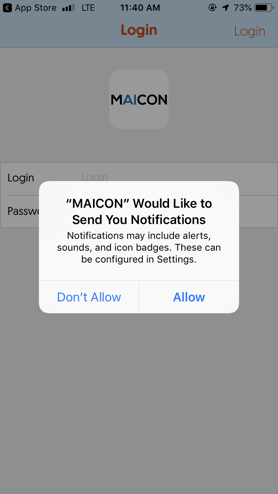 MAICON Push Notifications